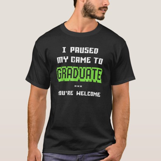 大学または高校2019ゲーマー卒業 Tシャツ (正面)
