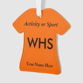 大学または高等学校の学校代表手紙の記念品 オーナメント (正面)