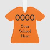 大学または高等学校の学校代表手紙の記念品 オーナメント (裏面)