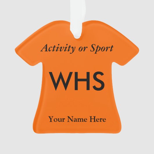 大学または高等学校の学校代表手紙の記念品 オーナメント (正面)