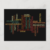 大学や高校の生徒へのインスピレーション ポストカード (正面)