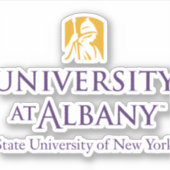 大学アットアルバニーアイコニックロゴ シール (正面)