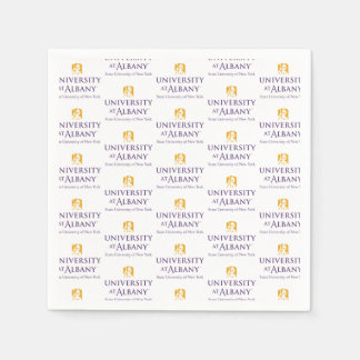 大学アットアルバニーアイコニックロゴ スタンダードカクテルナプキン