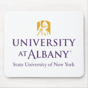 大学アットアルバニーアイコニックロゴ マウスパッド