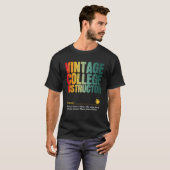 大学インストラクター感謝ウィークバックスクー Tシャツ (正面フル)