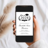 大学エレガント卒業証書 案内状