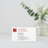 大学スタイル – マルーン 名刺 (スタンド正面)