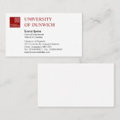 大学スタイル – マルーン 名刺 (正面/裏面)