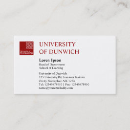 大学スタイル – マルーン 名刺