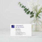 大学スタイル-深い海軍 名刺 (スタンド正面)