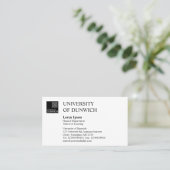 大学スタイル-白黒 名刺 (スタンド正面)