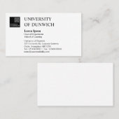 大学スタイル-白黒 名刺 (正面/裏面)