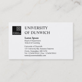 大学スタイル-白黒 名刺