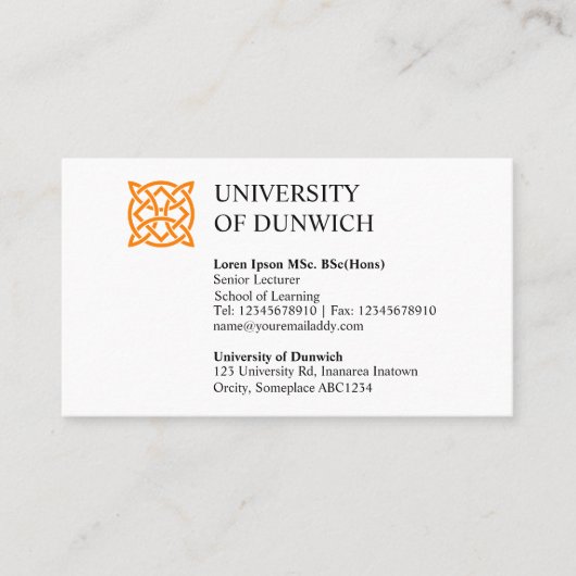 大学スタイルv2 名刺 (正面)