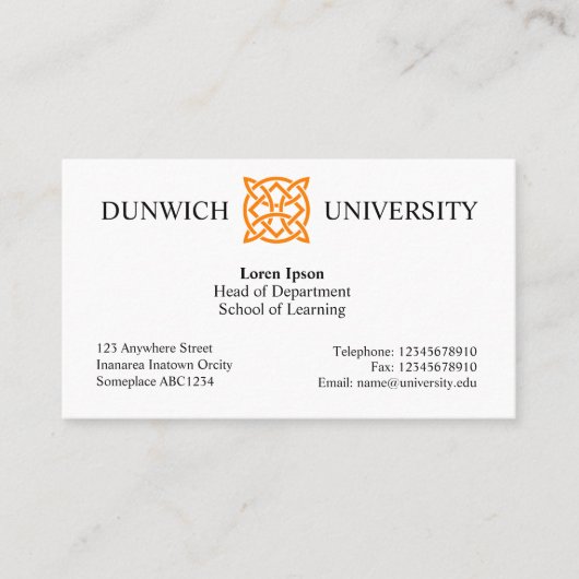 大学スタイルv3 名刺 (正面)