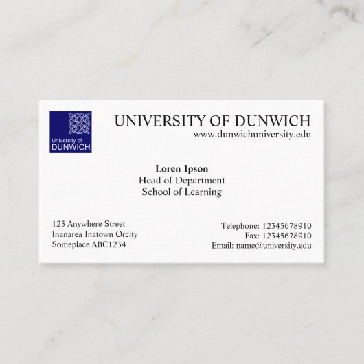 大学スタイルv4 名刺 (正面)