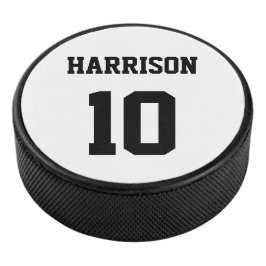 大学スポーツ白黒名前をカスタムする番号 アイスホッケーパック