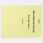 大学ソロリティのパーソナライズフリースブランケット フリースブランケット (正面(横))