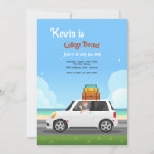 大学バインド男性招待状 招待状 (正面)