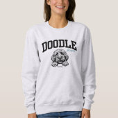 大学バーシティスタイルスクリプトドードルママ スウェットシャツ (正面)