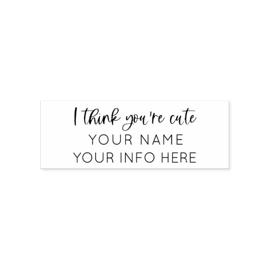 大学パーティースタンプSNSスタンプあなたは可愛い セルフインキングスタンプ (デザイン)