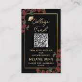 大学ファンド卒業エンクロージャカード 名刺 (正面)