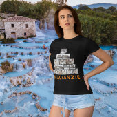 大学フォトウパーソナライズされたェンズプレおもしろいゼント Tシャツ