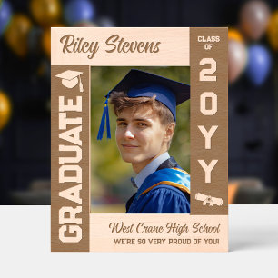 大学フォント大学院年級名 レーザー彫刻フレーム