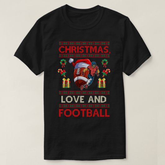 大学プレーヤーチームの衣装クリスマスラブ1 (3) Tシャツ (デザイン正面)