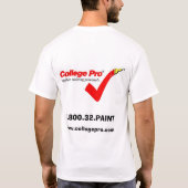 大学プロペインターのワイシャツ Tシャツ (裏面)