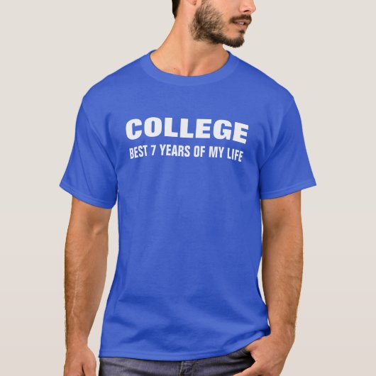 大学ベスト7年 Tシャツ (正面)