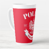 大学ポーランド カフェラテマグ (左アングル)
