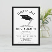 大学モダン卒業パーティー 招待状 (スタンド正面)