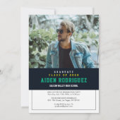 大学モダン卒業招待状 招待状 (裏面)