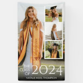 大学モダン又は高校エレガント卒業 横断幕 (縦)