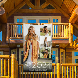 大学モダン又は高校エレガント卒業 横断幕