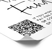 大学モダン基金卒業QRコード記号 ポスター (角)