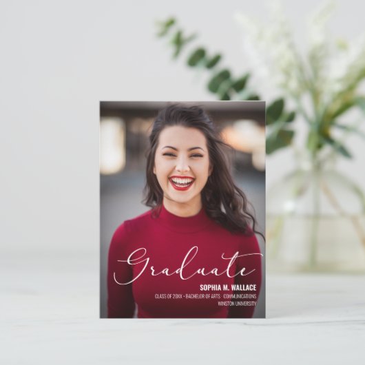 大学モダン大学院写真の発表 案内ポストカード (スタンド正面)