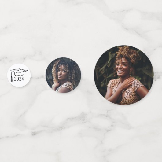 大学モダン大学院生の脚本のカスタム写真 コンフェッティ (正面)