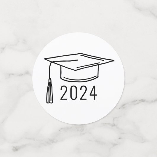 大学モダン大学院生の脚本のカスタム写真 コンフェッティ (スモール正面)