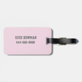 大学モダン学院大学カスタム名タグ ラゲッジタグ (裏面横)