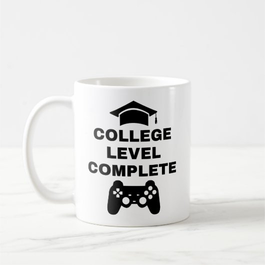 大学レベルの完了 コーヒーマグカップ (左)