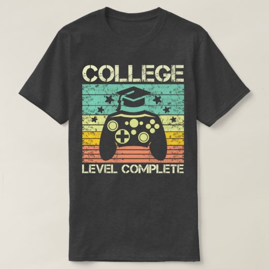 大学レベルの完全なビデオゲームゲーマー Tシャツ (デザイン正面)