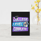 大学レベルの日の卒業男子を完全に彼 カード (黄色い花)