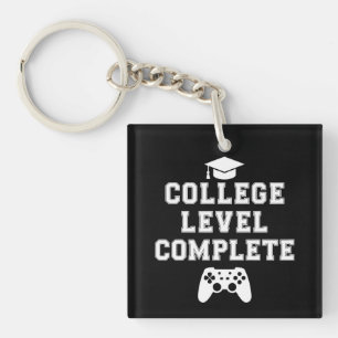 大学レベル完全卒業ゲーマーゲーム キーホルダー
