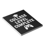 大学レベル完全卒業ゲーマーゲーム ノートパッド (アングル)