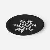 大学レベル完全卒業ゲーマーゲーム ペーパープレート (アングル)