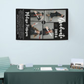 大学ロゴ大学院写真コラージュ発表 横断幕 (トレードショー)