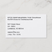 大学共和党員 名刺 (裏面)