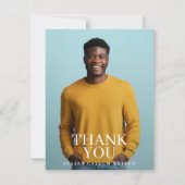 大学写真大学院卒業 サンキューカード (正面)